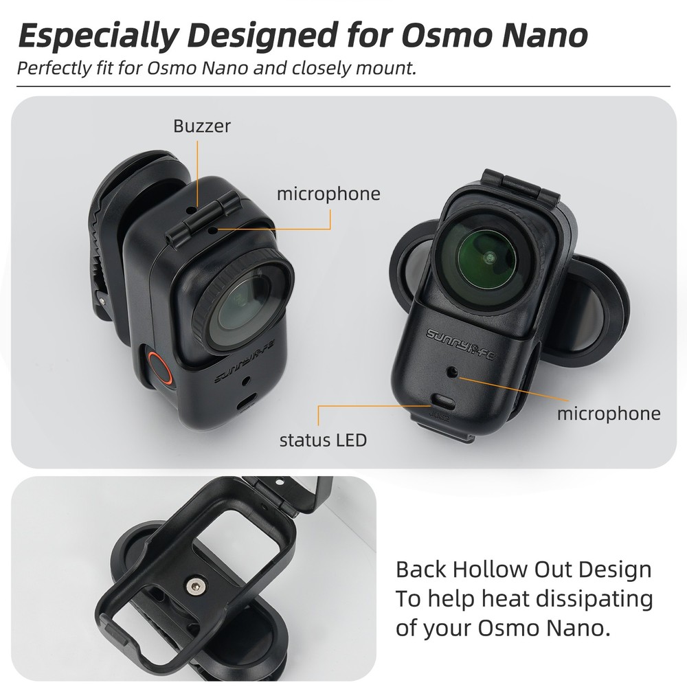 Backpack Strap Mount For DJI Osmo Nano Action Bag Belt Clip Quick Release Mount
