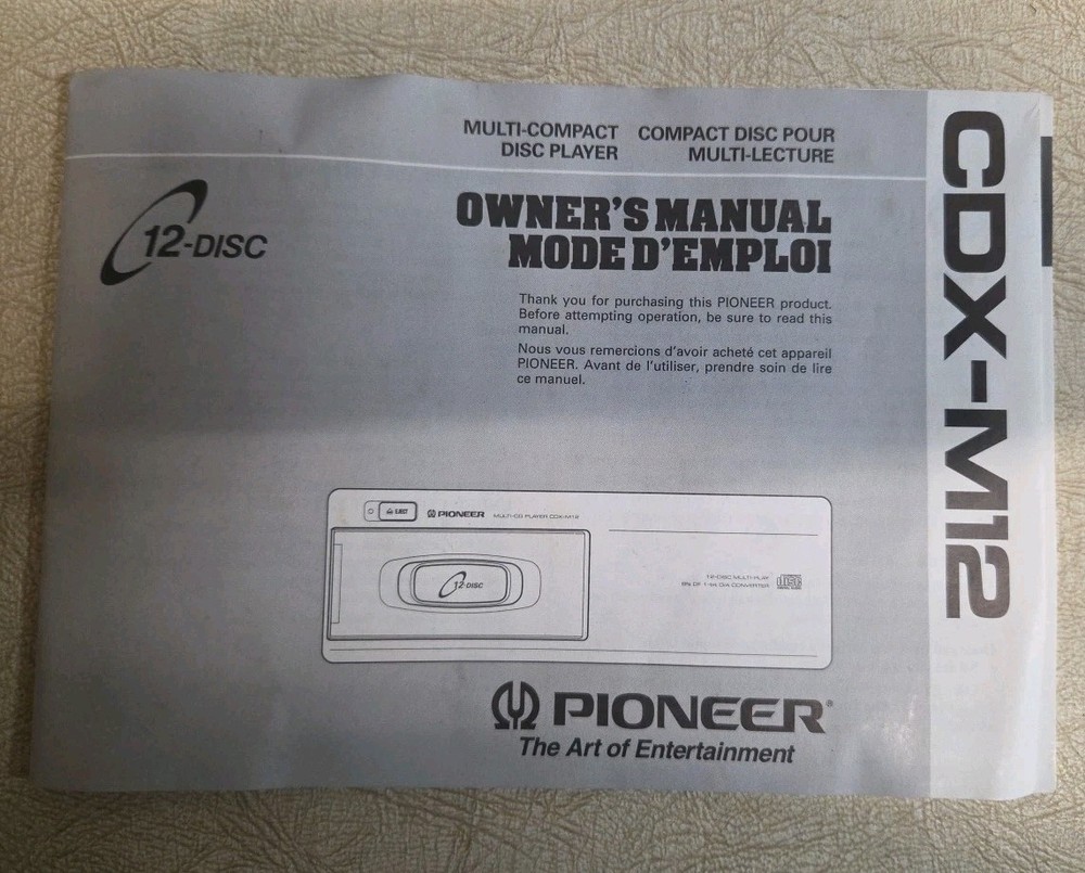 CDX-M12 Multi-CD player 12-Disc/ Compact Disc Magazine