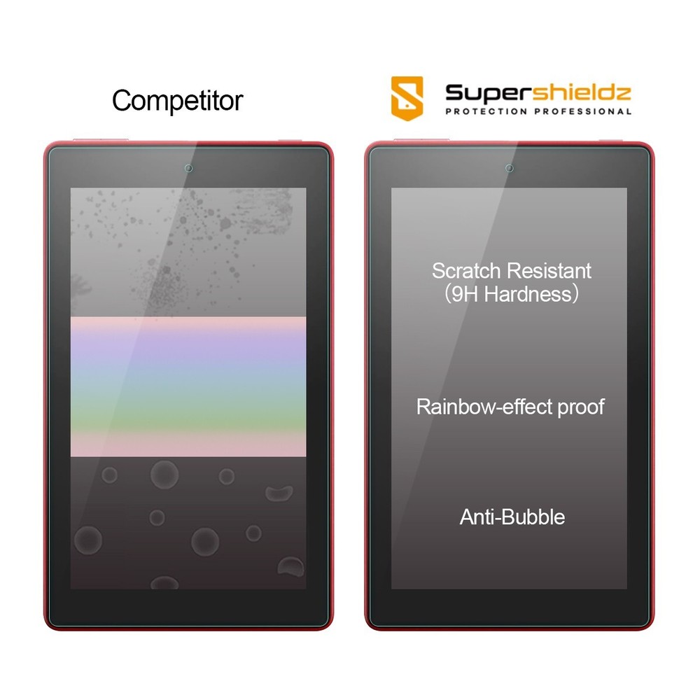 2x Tempered Glass Screen Protector for Amazon Fire 7 (2017/2019)/ 7 Kids Pro