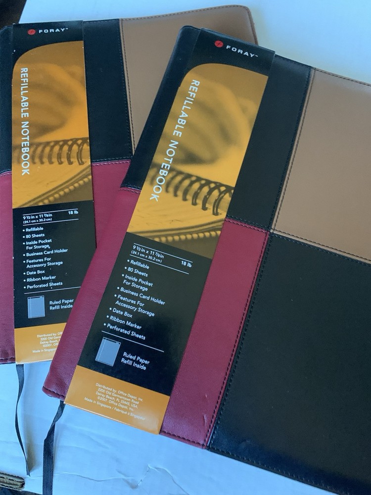 Foray Refillable Notebook  2 Each. Letter Size