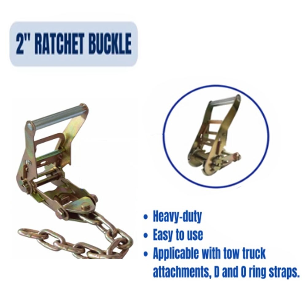 8 Point Roll Back Tie Down System Ratchet Tow Truck Straps