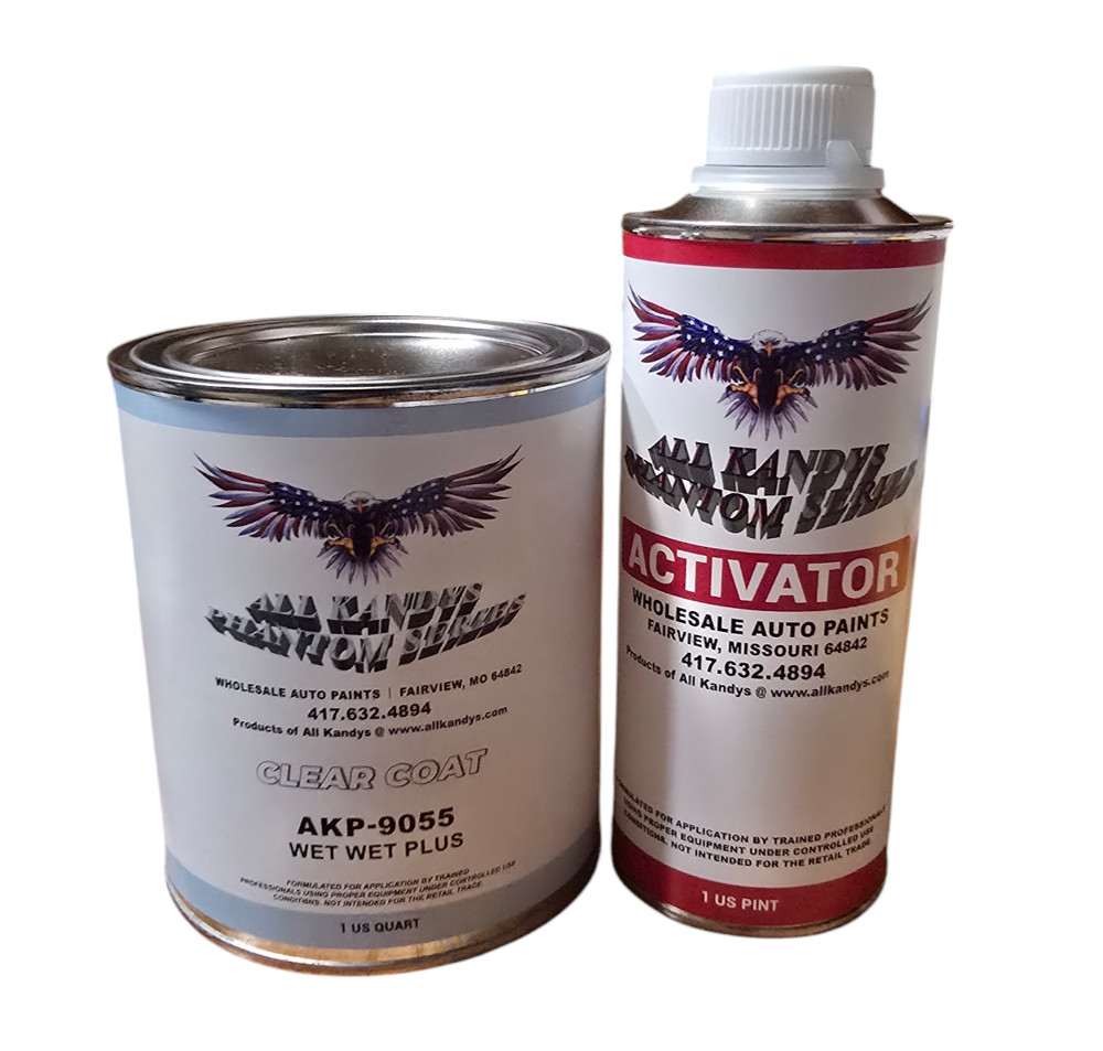 AKP - 9055 ALL KANDY ' S WET WET PLUS HIGH SOLID CLEAR COAT QUART KIT