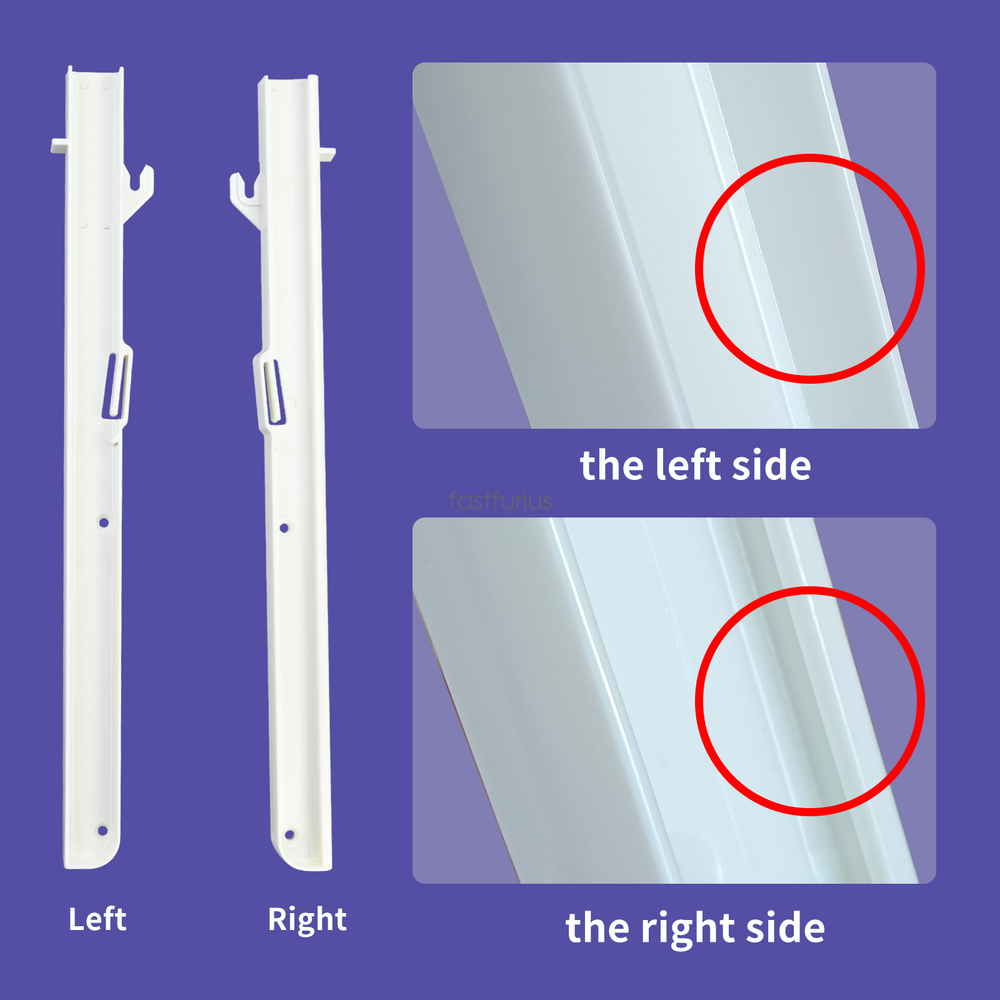 Replacement for Subzero Ice Bucket Slides - Left & Right 7014649 & 7014661