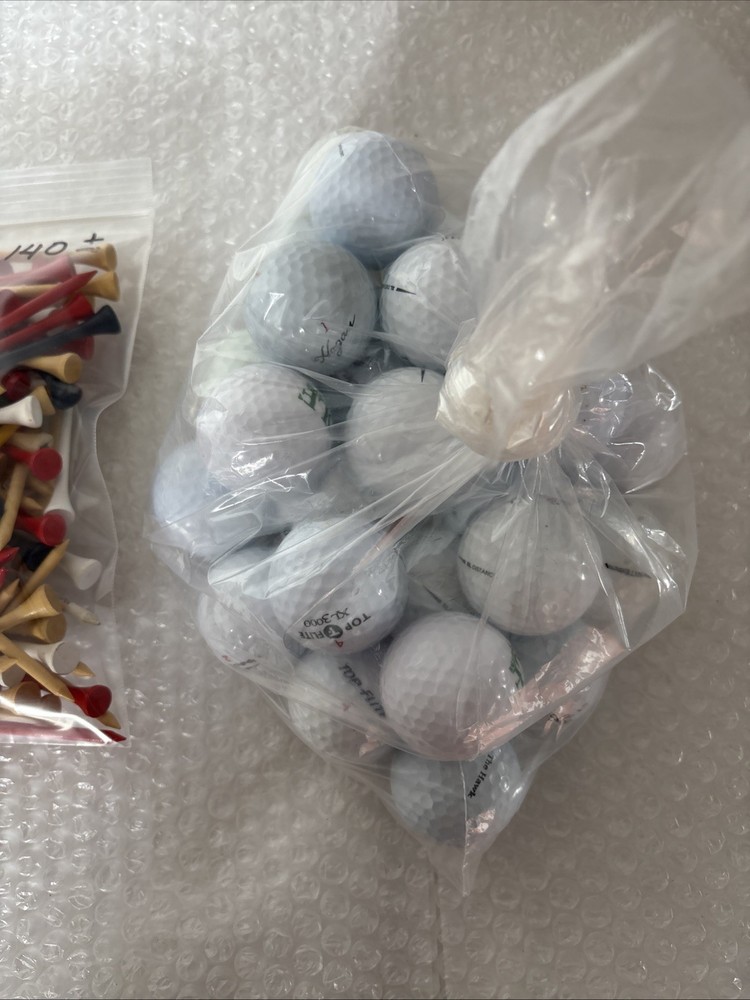 Golf Accessory Bundle Lot – Mixed Balls, Tees, And More