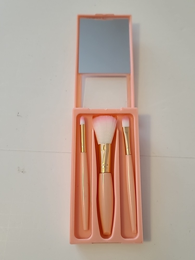 Portable Makeup Brush Pink Set H