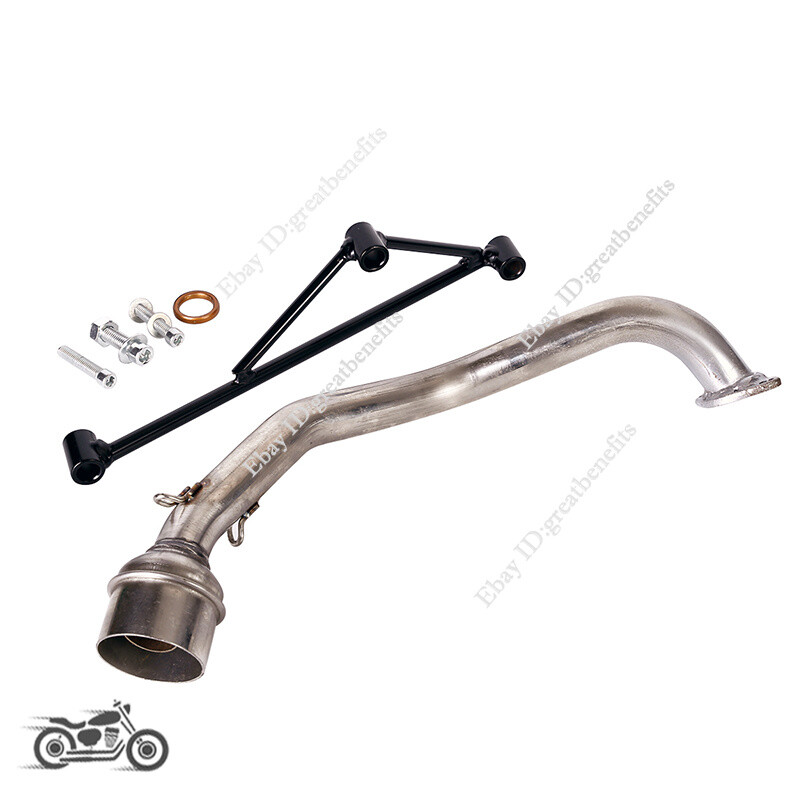 For Yamaha GY6 125CC 150CC Exhaust System Front Link Pipe Header Connect Tube