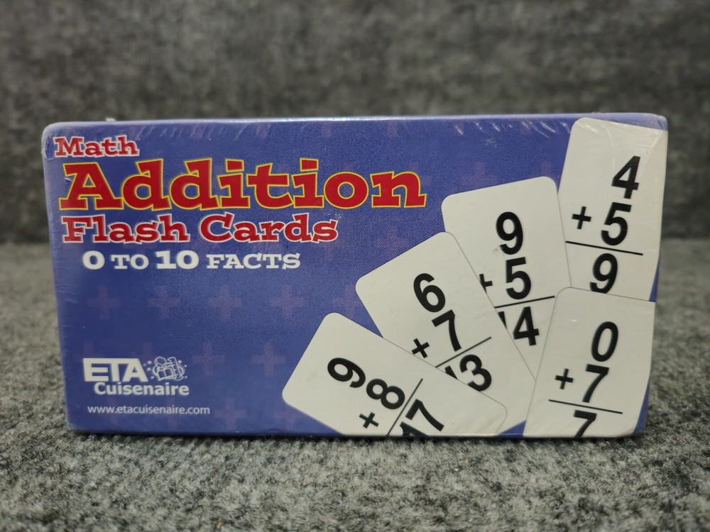 Math ADDITION  Flash Cards 0 To 10 Facts