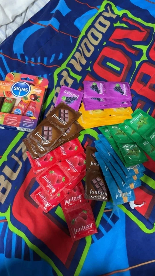 48 Preservativos Masculinos Condones De Sabores Hombre MEJOR Condones Retardante