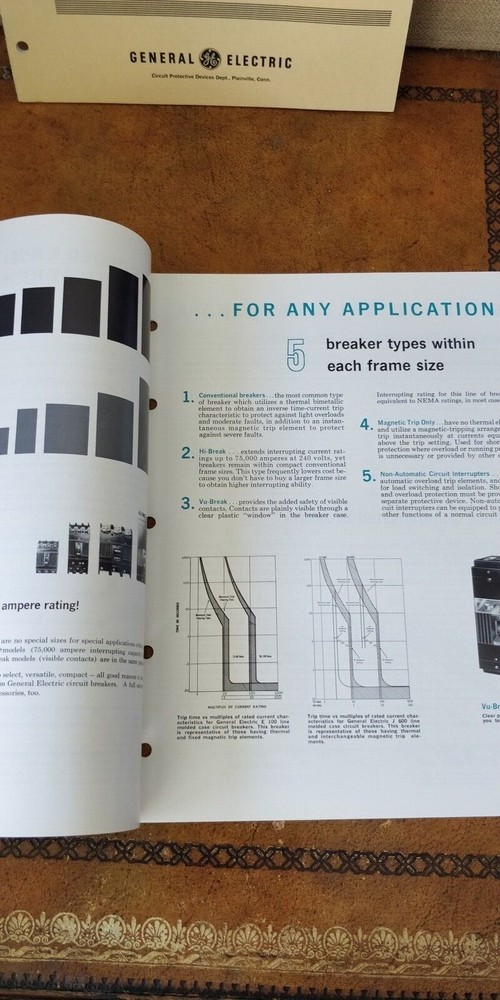 1950s General Electric ~ Application & Selection of Molded Case Circuit Breakers