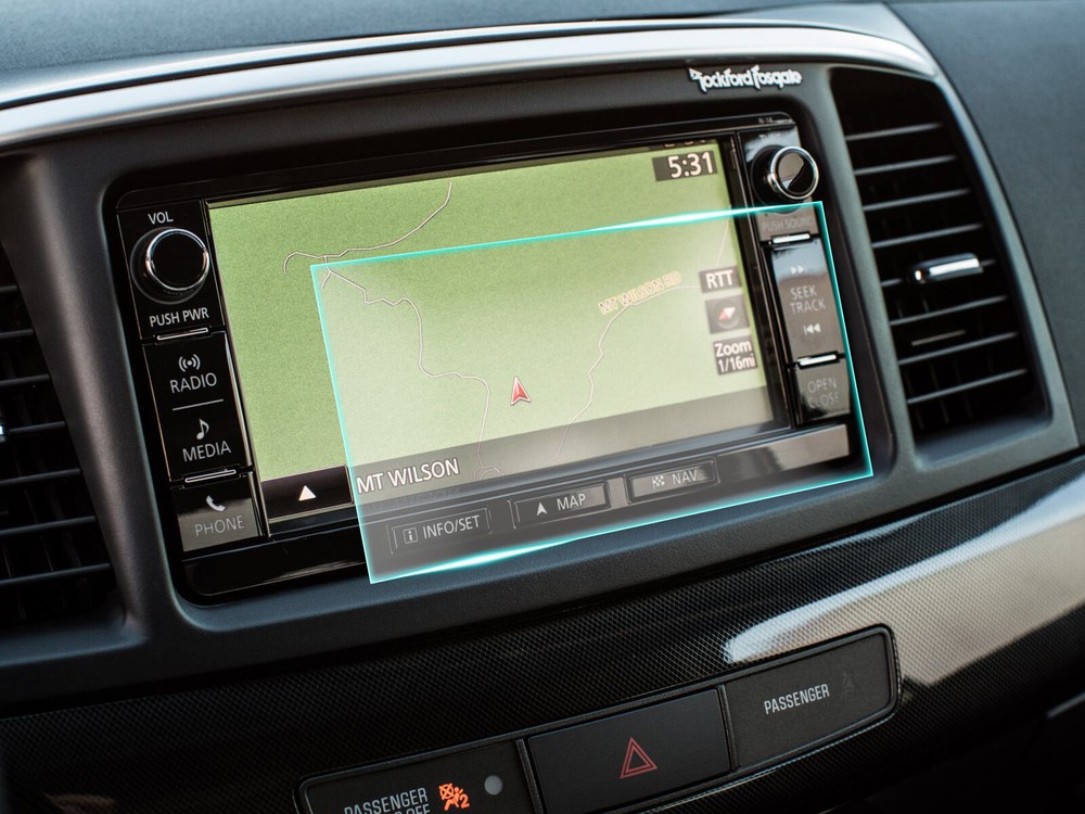 Crystal Clear Screen Protector for 2016 Mitsubishi Lancer Vehicle Navigation