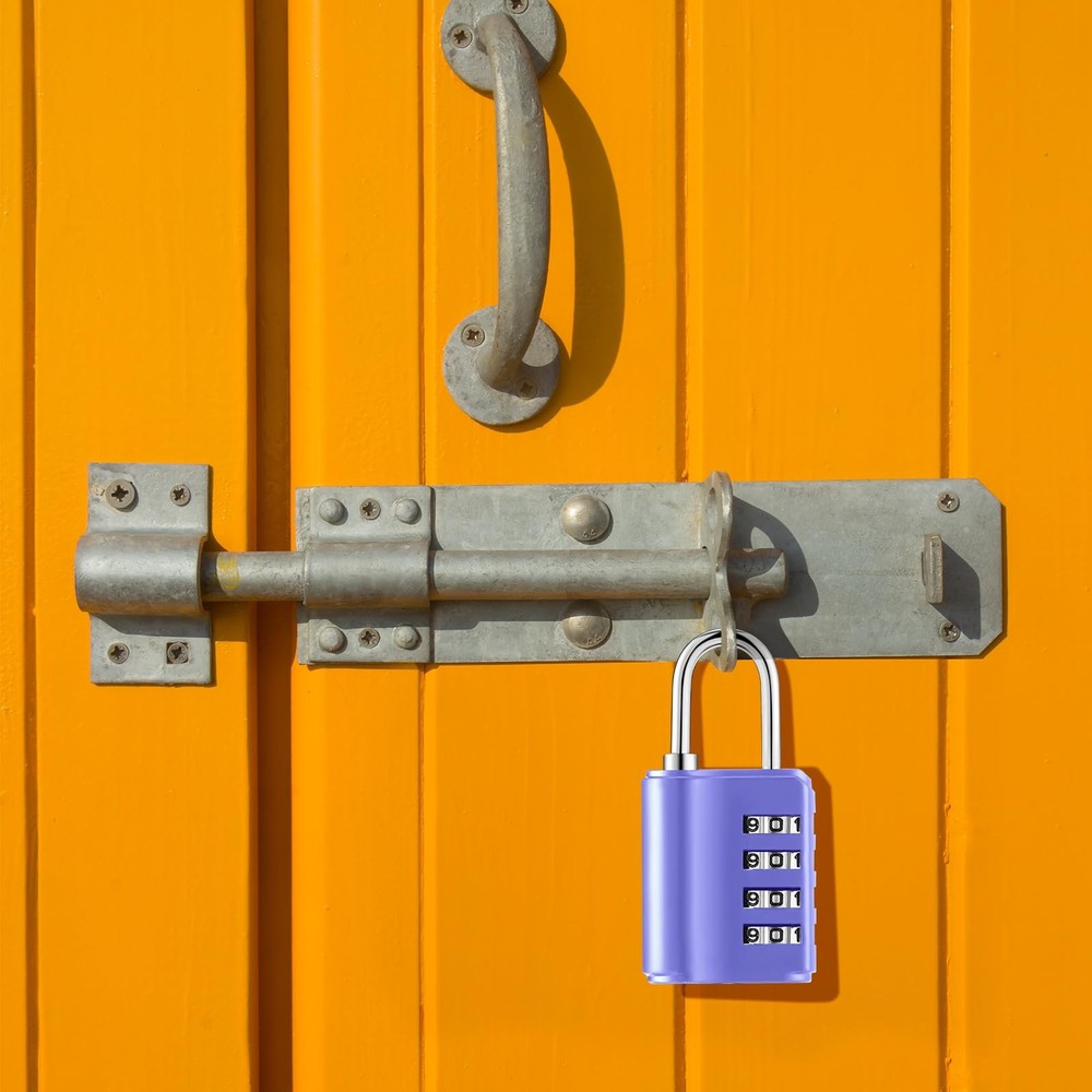 Kenning 10 Pcs Combination Padlock 4 Digit Resettable Waterproof Locker Security