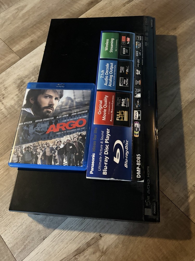 Panasonic DMP-BD75 Blu-Ray/DVD Player - No Remote - Tested & Working