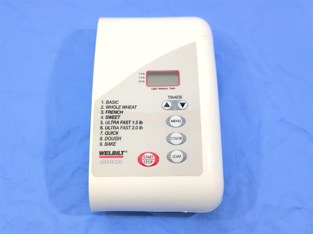 Welbilt Bread Machine Control Panel for Model ABM8200