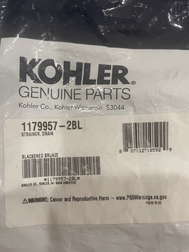 Kohler Bathtub Drain