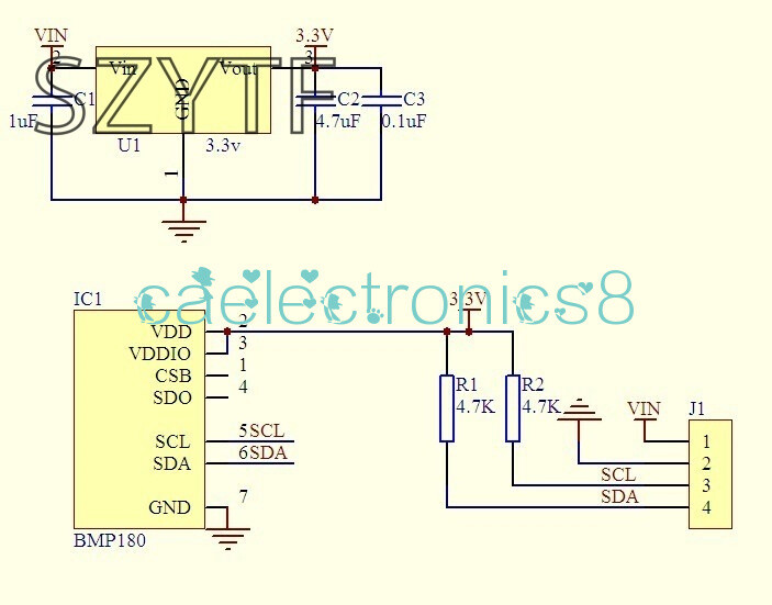 2PCS BMP180 Replace BMP085 Digital Barometric Pressure Sensor Module