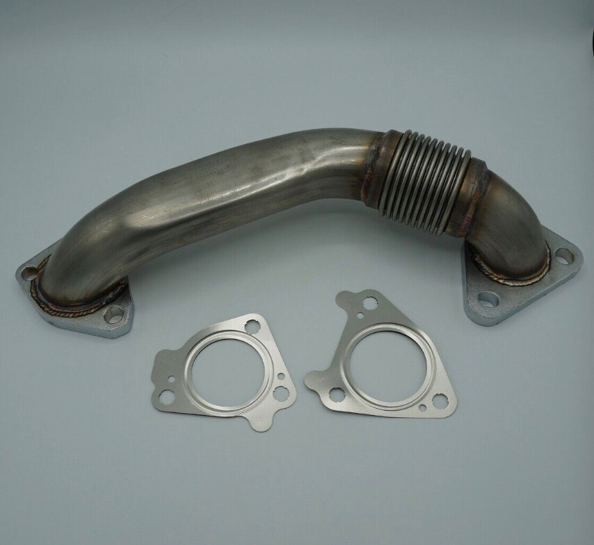 6.6L Duramax Heavy Duty Upgraded 304SS Up Pipes W/ Gaskets For 01-16 GMC Chevy