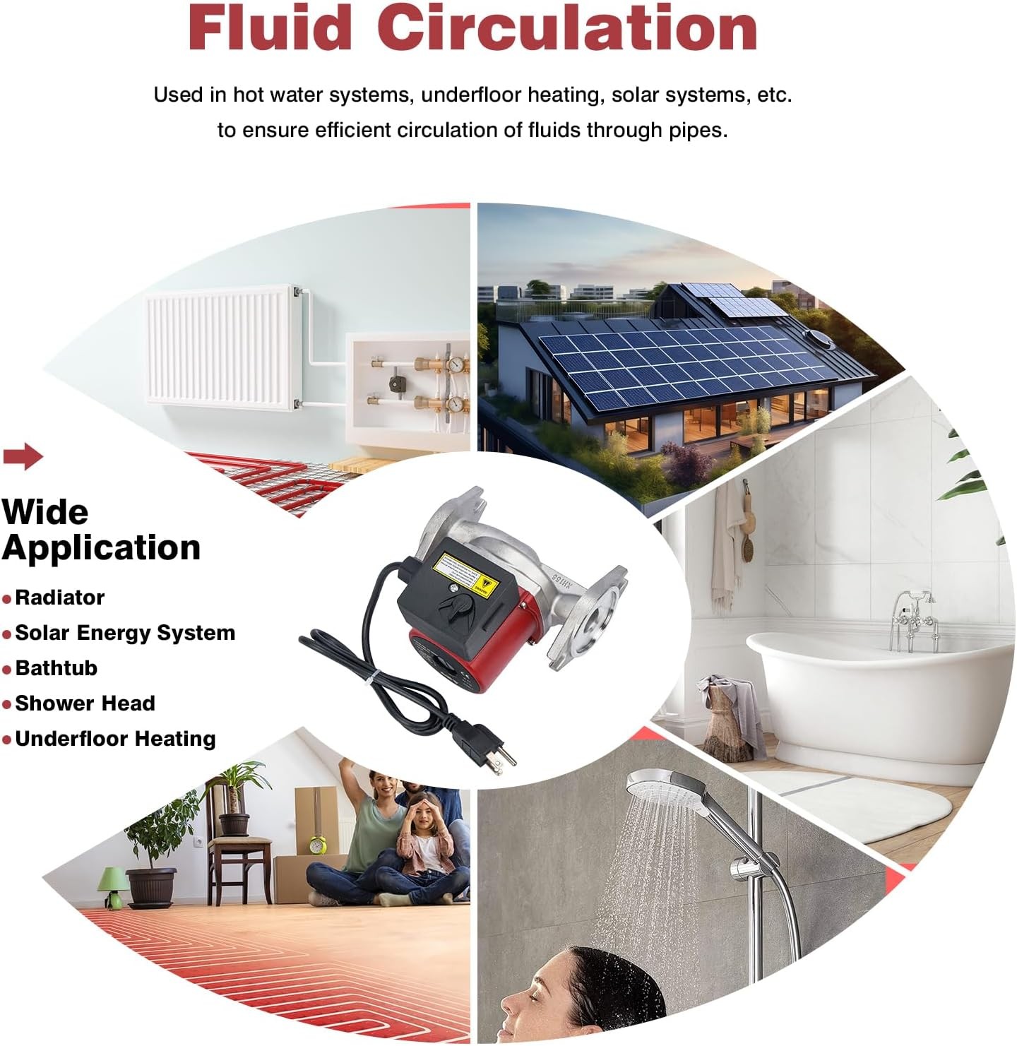 Open Box 59896772 Stainless Steel 3-Speed Circulator Pump Ups15-35 SFC Grundfos