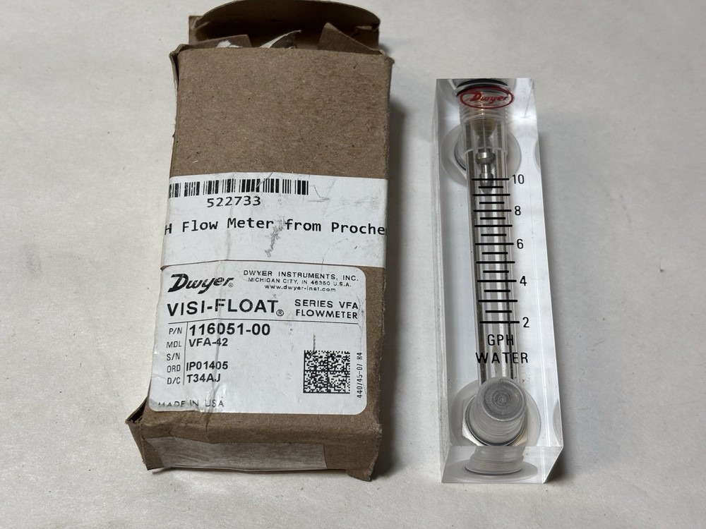 DWYER Visi-Float Flowmeter VFA-42 / 116051-00