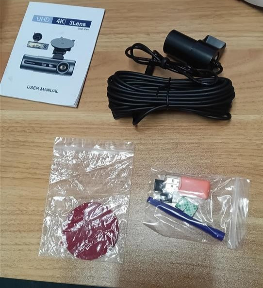 Three channel dash camera