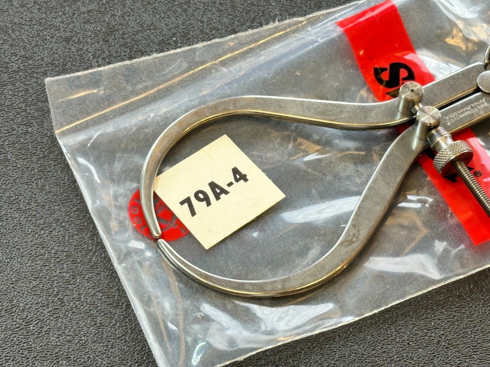 NEW Starrett Tools USA 79A-4 Yankee Spring-Type Outside Caliper, Solid Nut, 4"