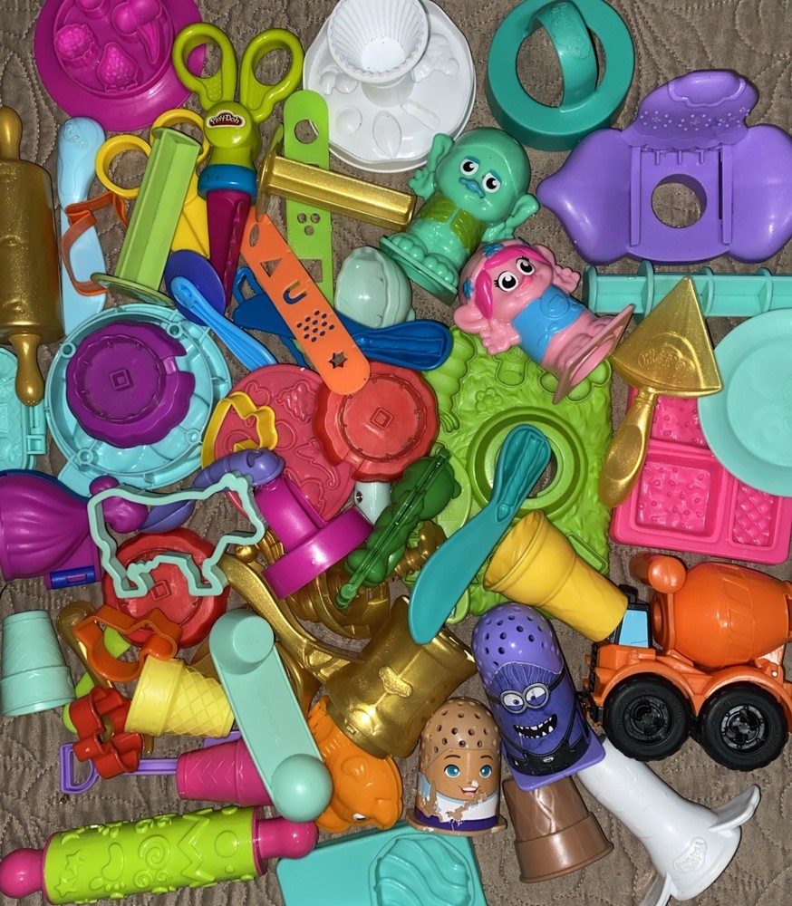 Huge 50+ Play Doh Accessories Lot