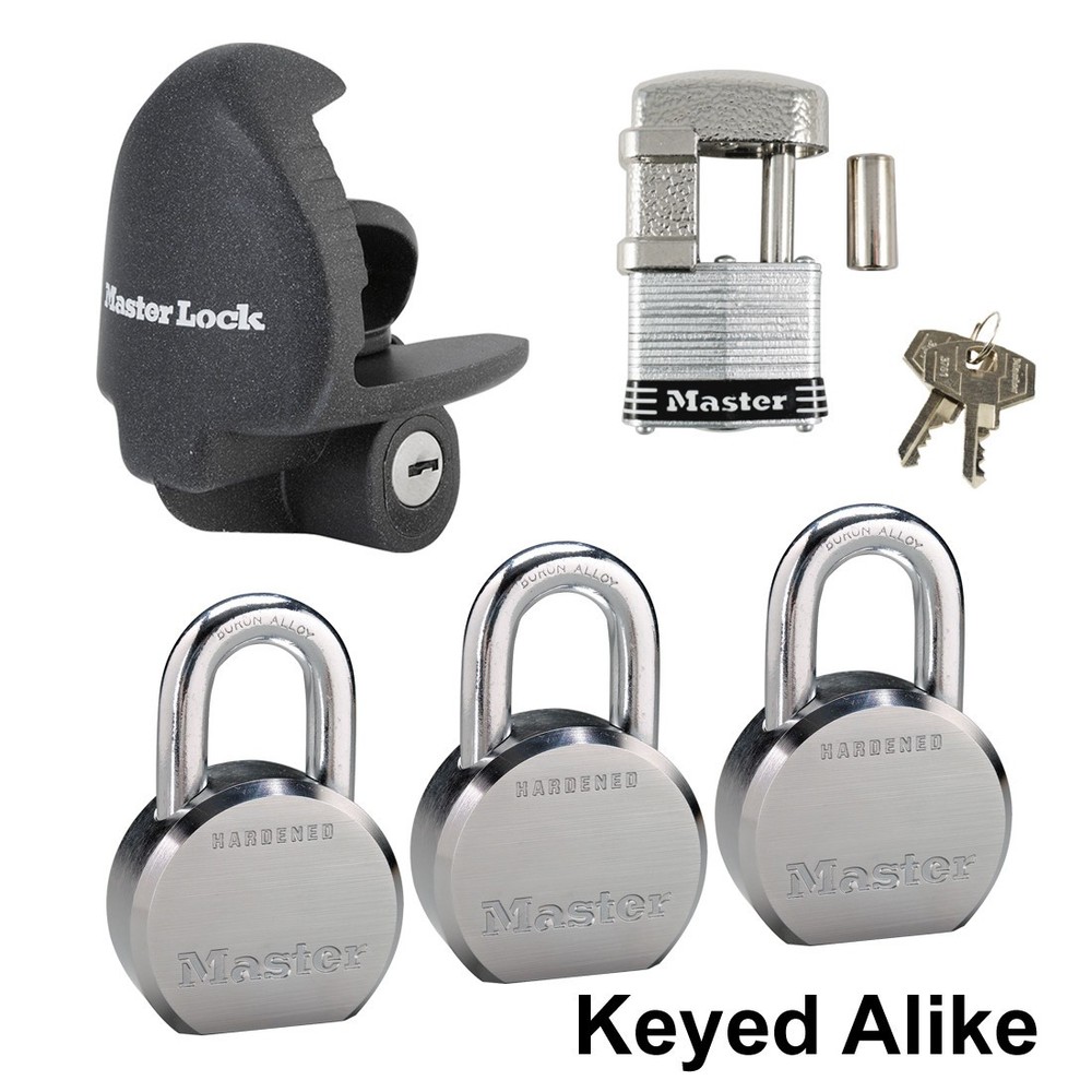 Master Lock - 5 Trailer Locks Keyed Alike #5KA-3796230-37
