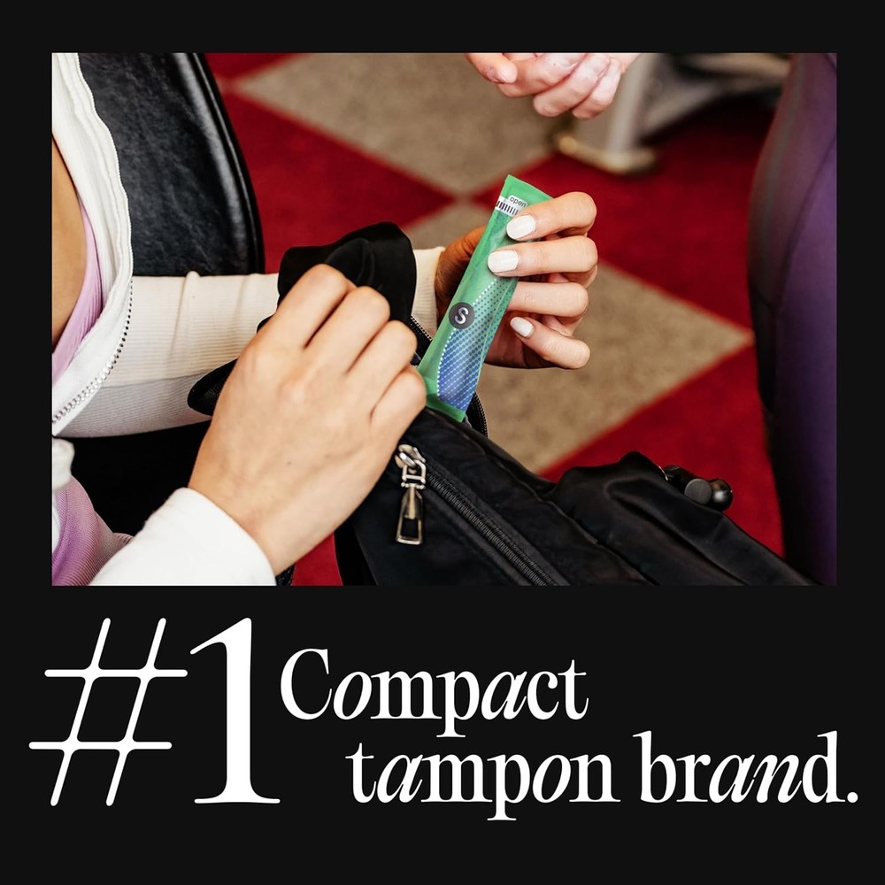 U by Click Compact Multipack Tampons, Regular/Super Absorbency, Unscented, 45...