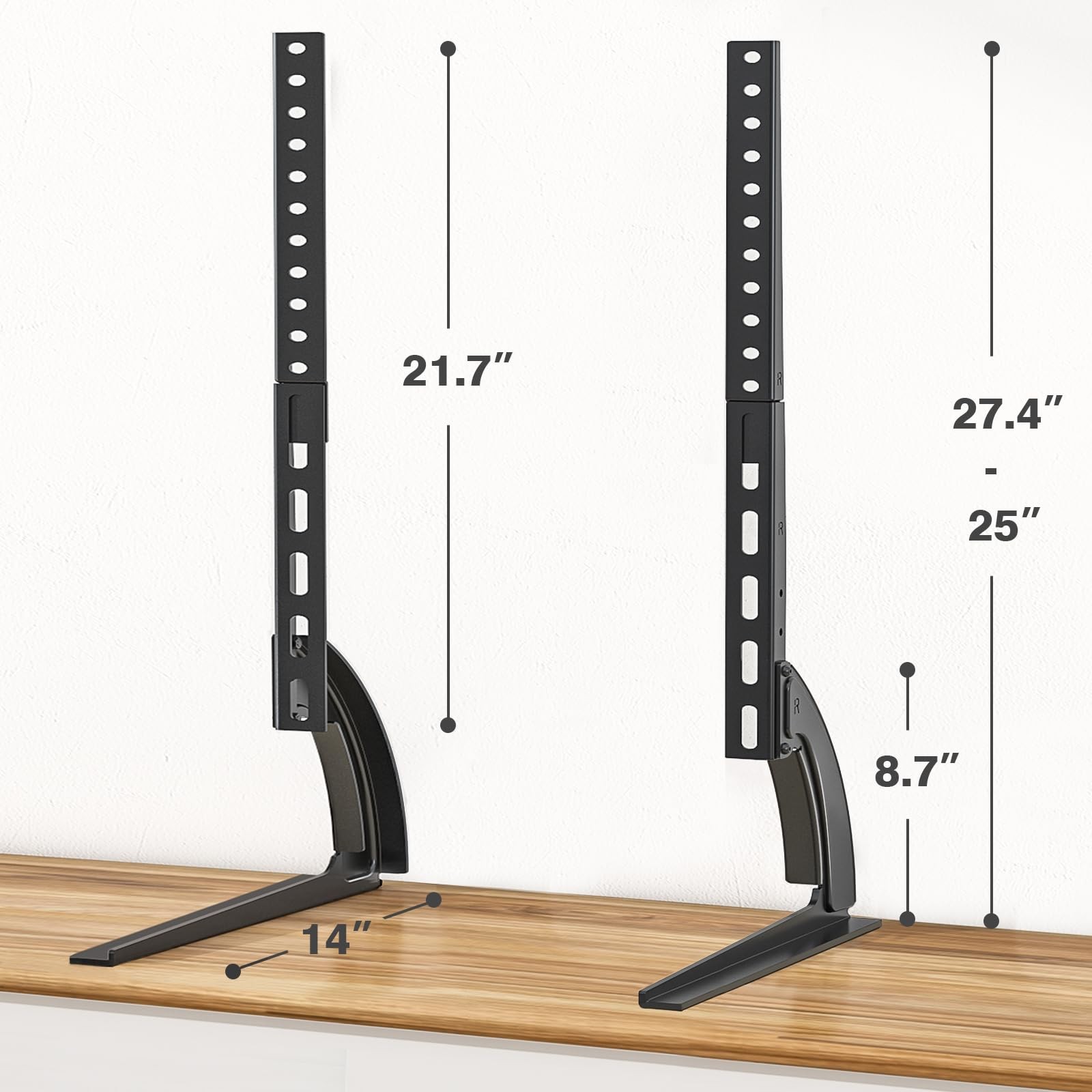 Universal Table Top TV Stand Mount for 27 30 32 37 40 43 47 50 55 60 65 Inch