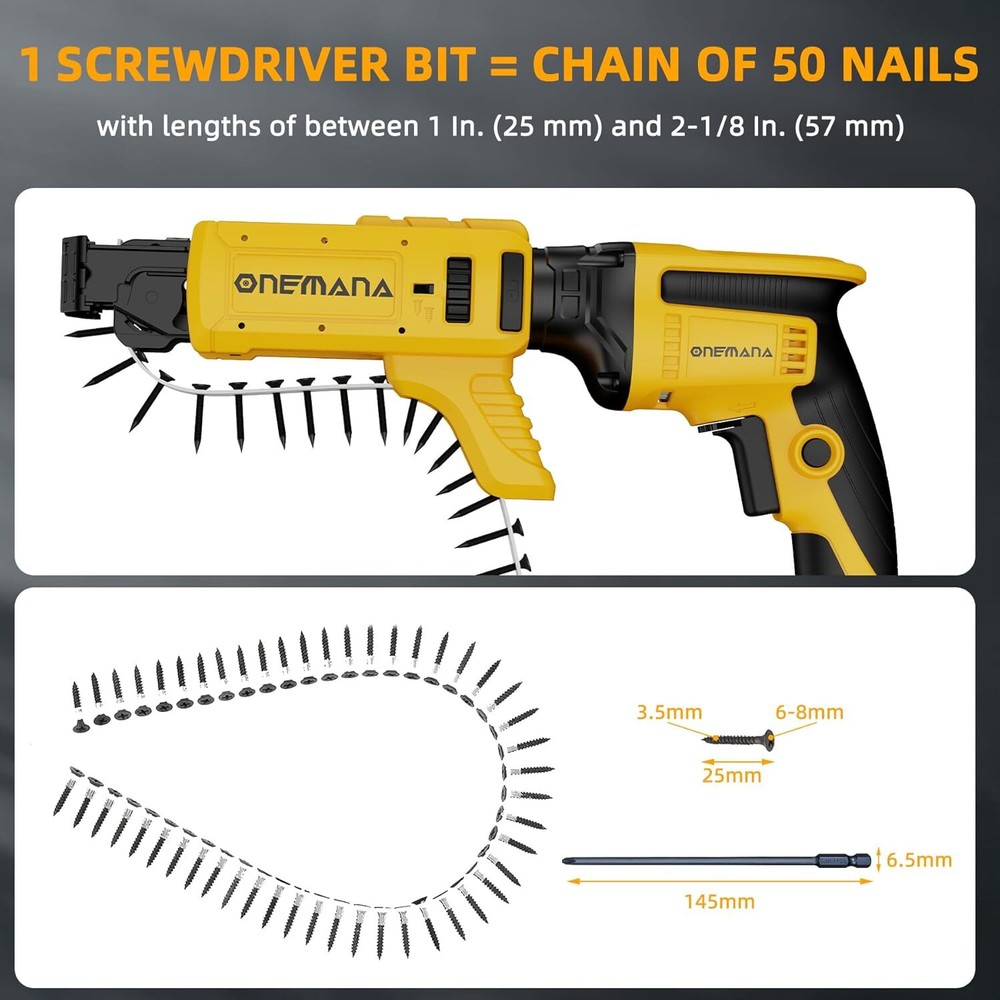 Collated Screw Gun Attachment, Suit For Dewalt DCF620