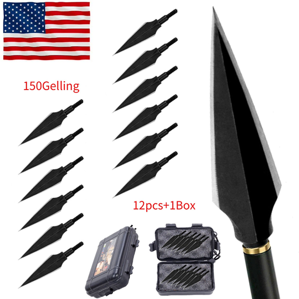 12Pcs 150 Grain 2Blade Broadheads Arrowhead for Compound Bow Archery Bow Hunting