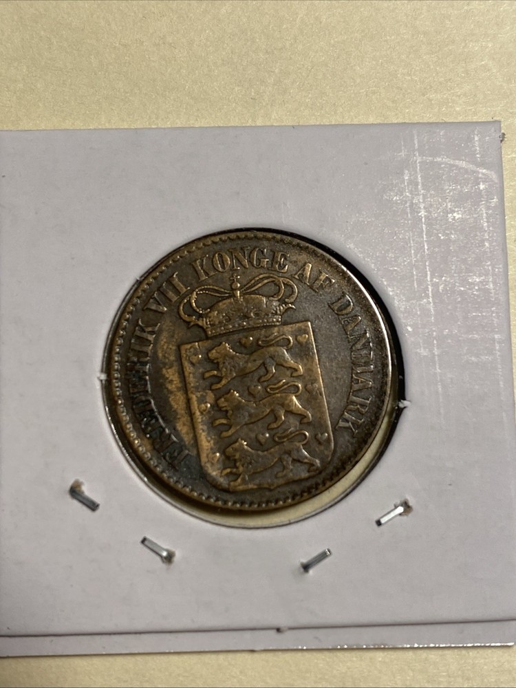 1860 Danish West Indies 1 Cent