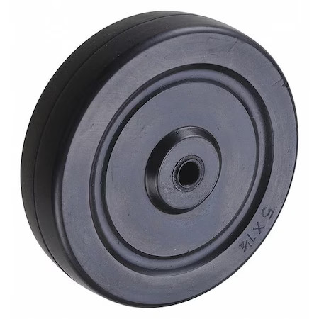 Rubber Caster Wheel, 5 In. Wheel Dia,  300 Lbs. Load Rating, 416P23