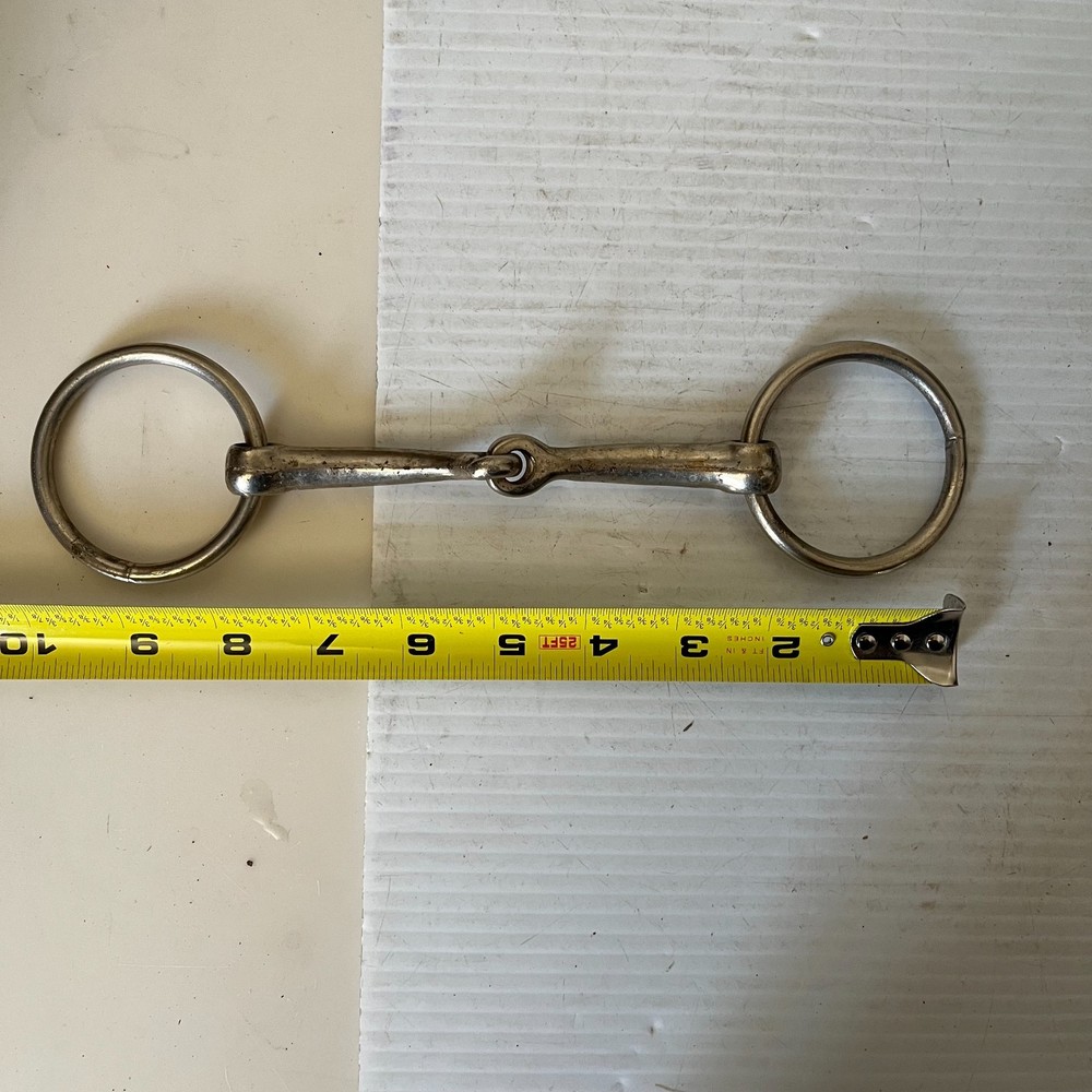 Loose Ring Stainless Steel Snaffle Bit 5in