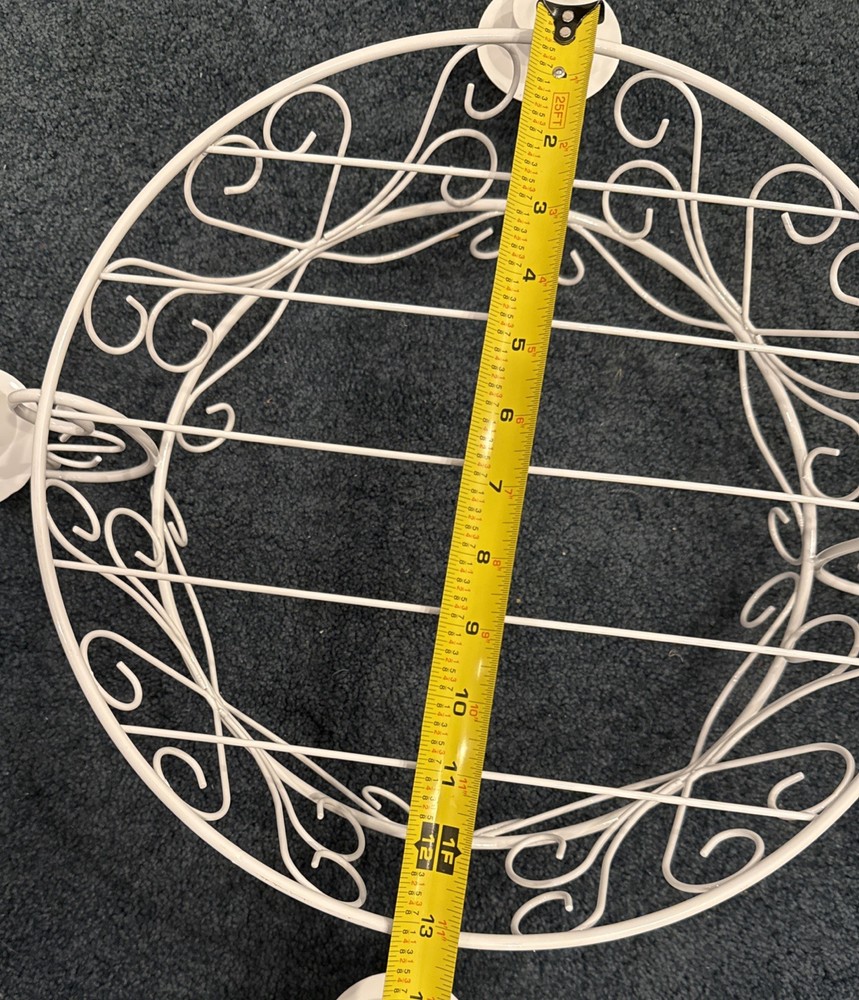 Wilton Candlelight Cake Stand 21.5” Diameter Scrollwork 1996 Original Box EUC