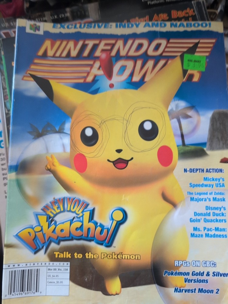 DAMAGE Nintendo Power Volume 138 w/ Poster, comic, and inserts