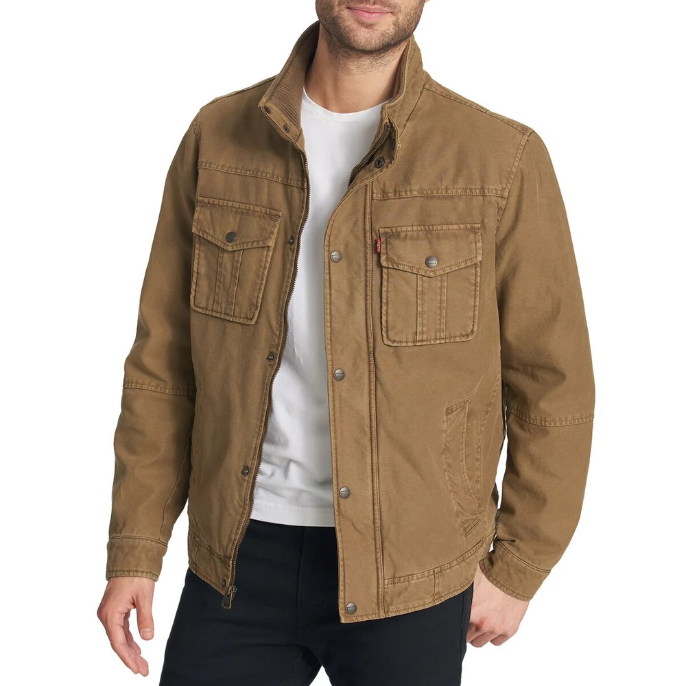 LEVI'S MEN'S STETCH TWILL JACKET, TAN *CHOOSE SIZE