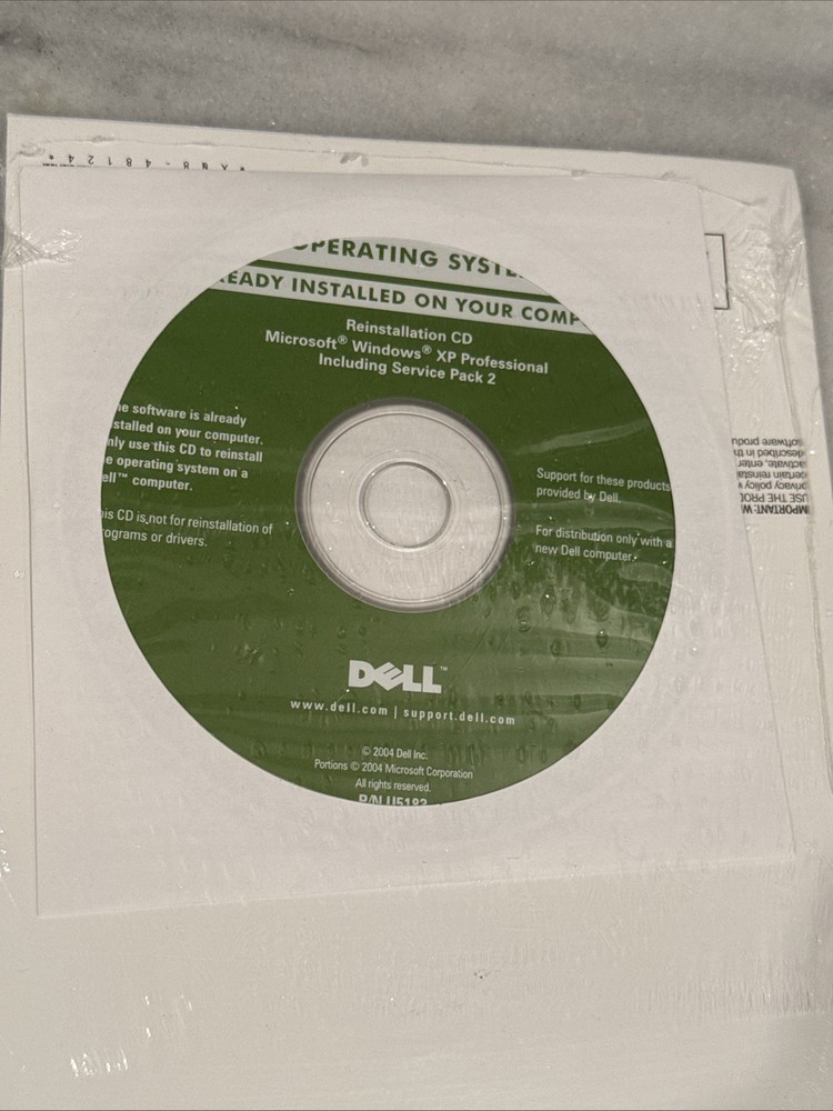 Dell Reinstallation CD Microsoft Windows XP Professional Service Pack 1a NEW