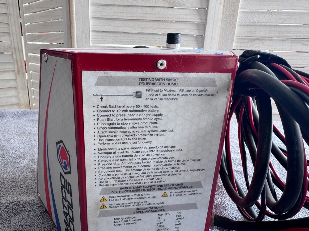Matco Tools Diagnostic Smoke Machine MDSMOKELITE