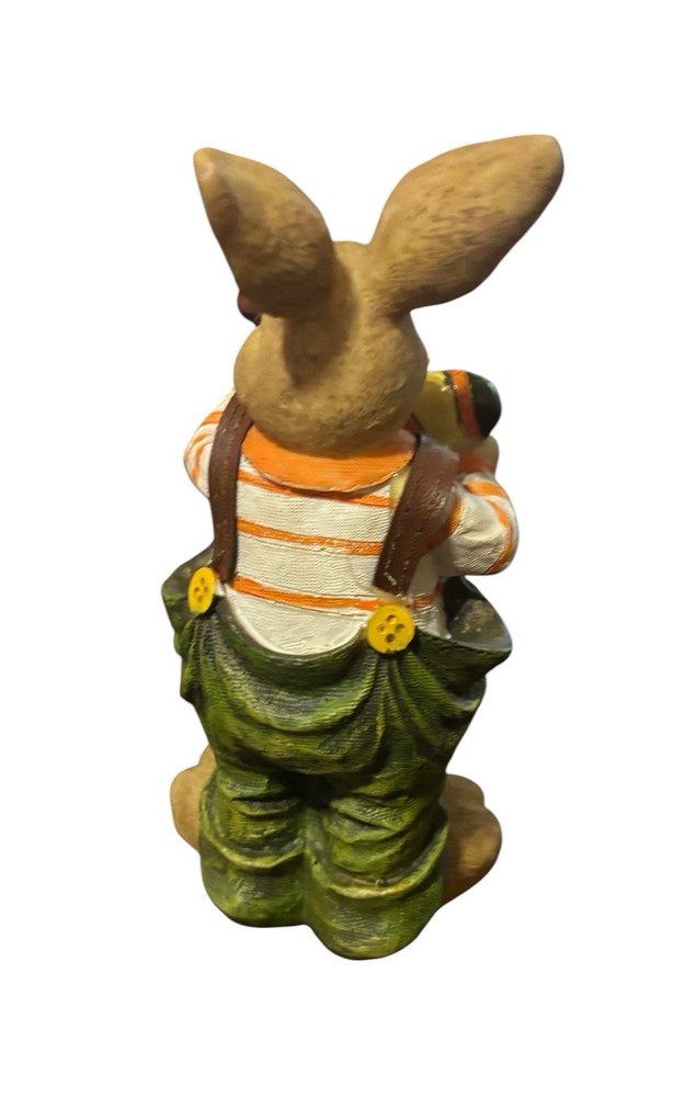 Polystone Easter Bunny Figurine Rabbit Painting An Egg