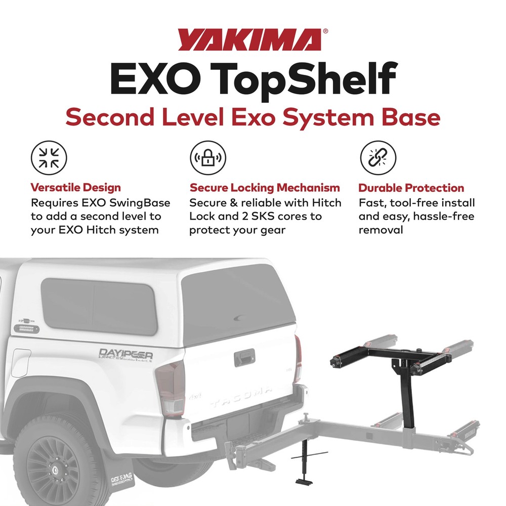 Yakima TopShelf Second Level Hitch Base Rack Storage System w/2 SKS Locks (Used)
