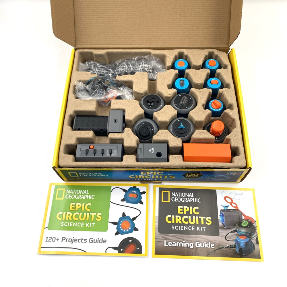 National Geographic Circuit Maker Kit STEM Electricity Learning 120 Projects