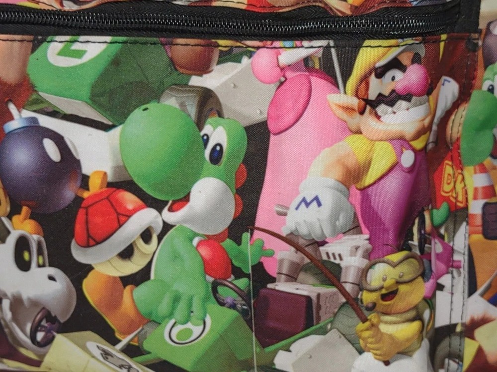 NINTENDO SUPER MARIO BACK PACK ZIPPERED POUCH
