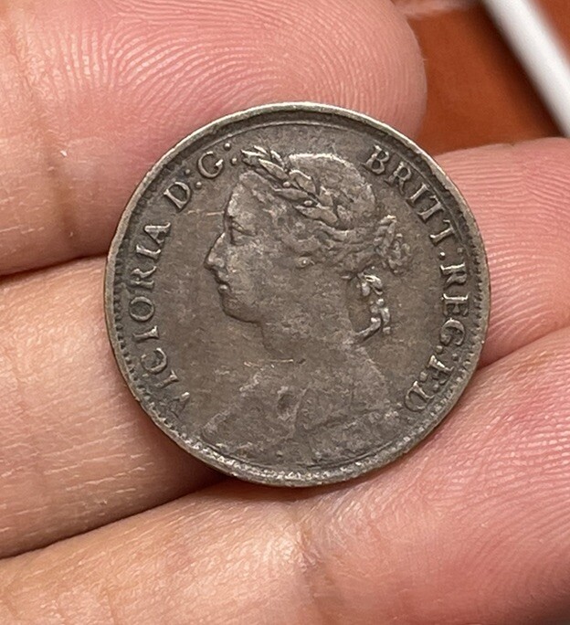 1884 Great Britain Farthing Coin