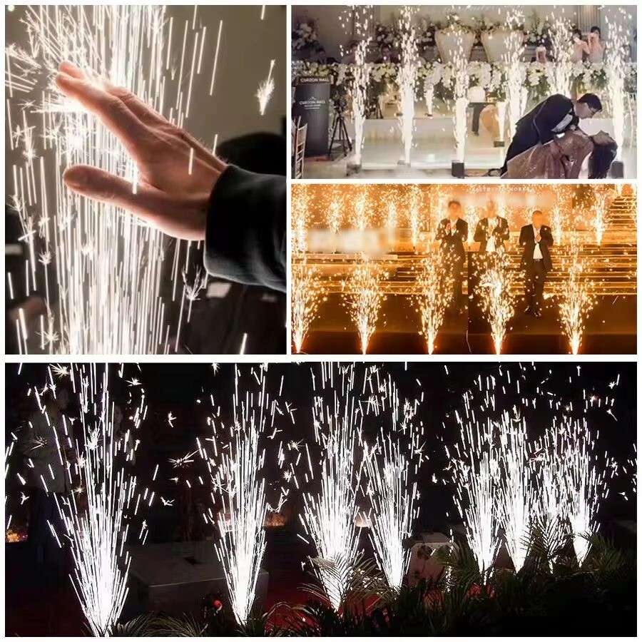 2PCS 750W Cold Spark Machine Stage Effect DMX Firework Machine DJ Club Wedding