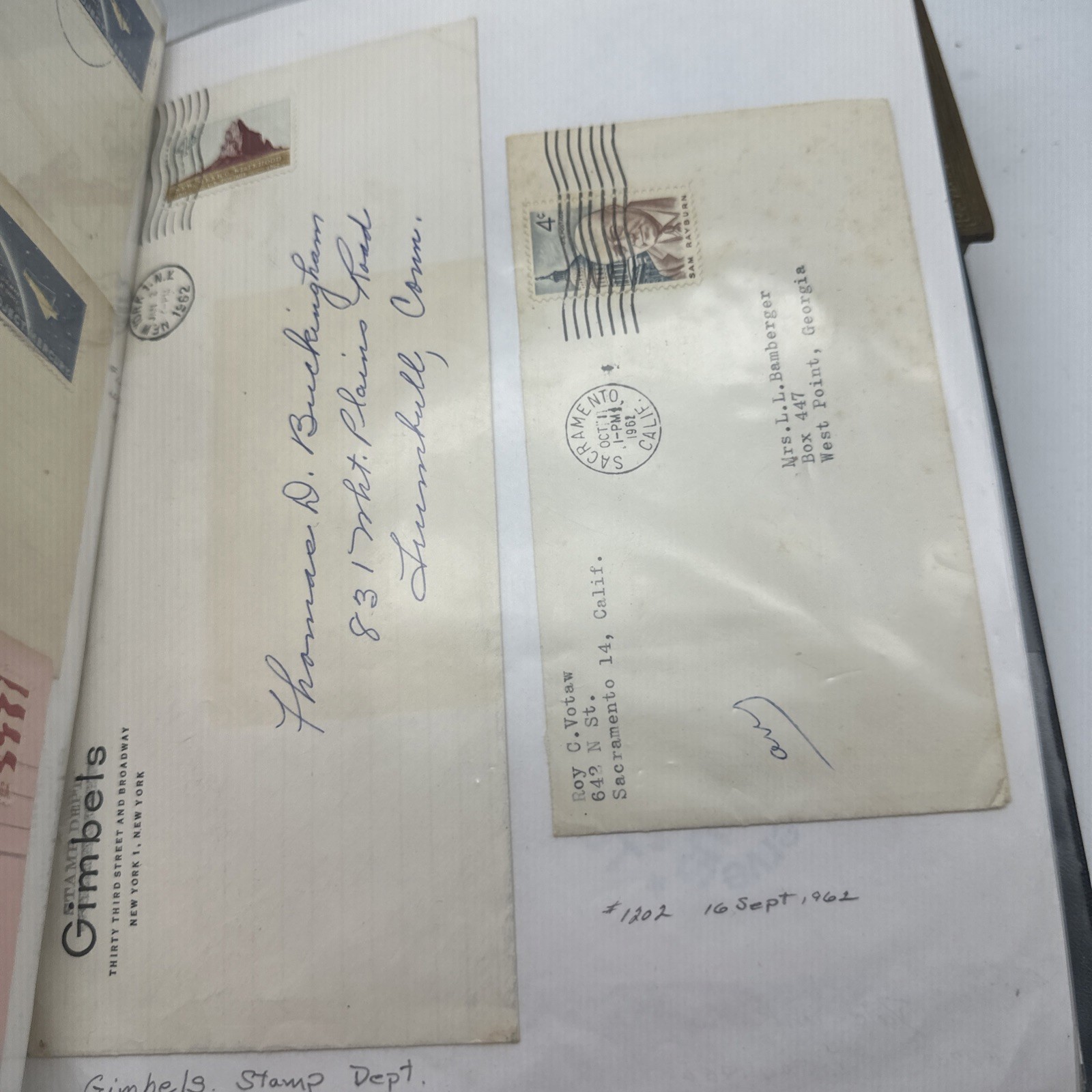Vintage Stamp Covers Letters Lot 1960-1965 Postal History Collection (AA44)