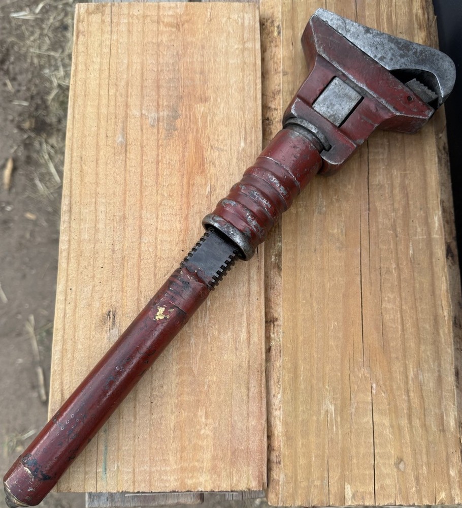 ANTIQUE Bemis & Call Steel Handle Adjustable Monkey Wrench