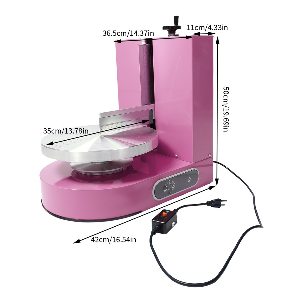 Adjustable Cake Cream Spreading Machine Cake Decorating Machine W/LCD Display