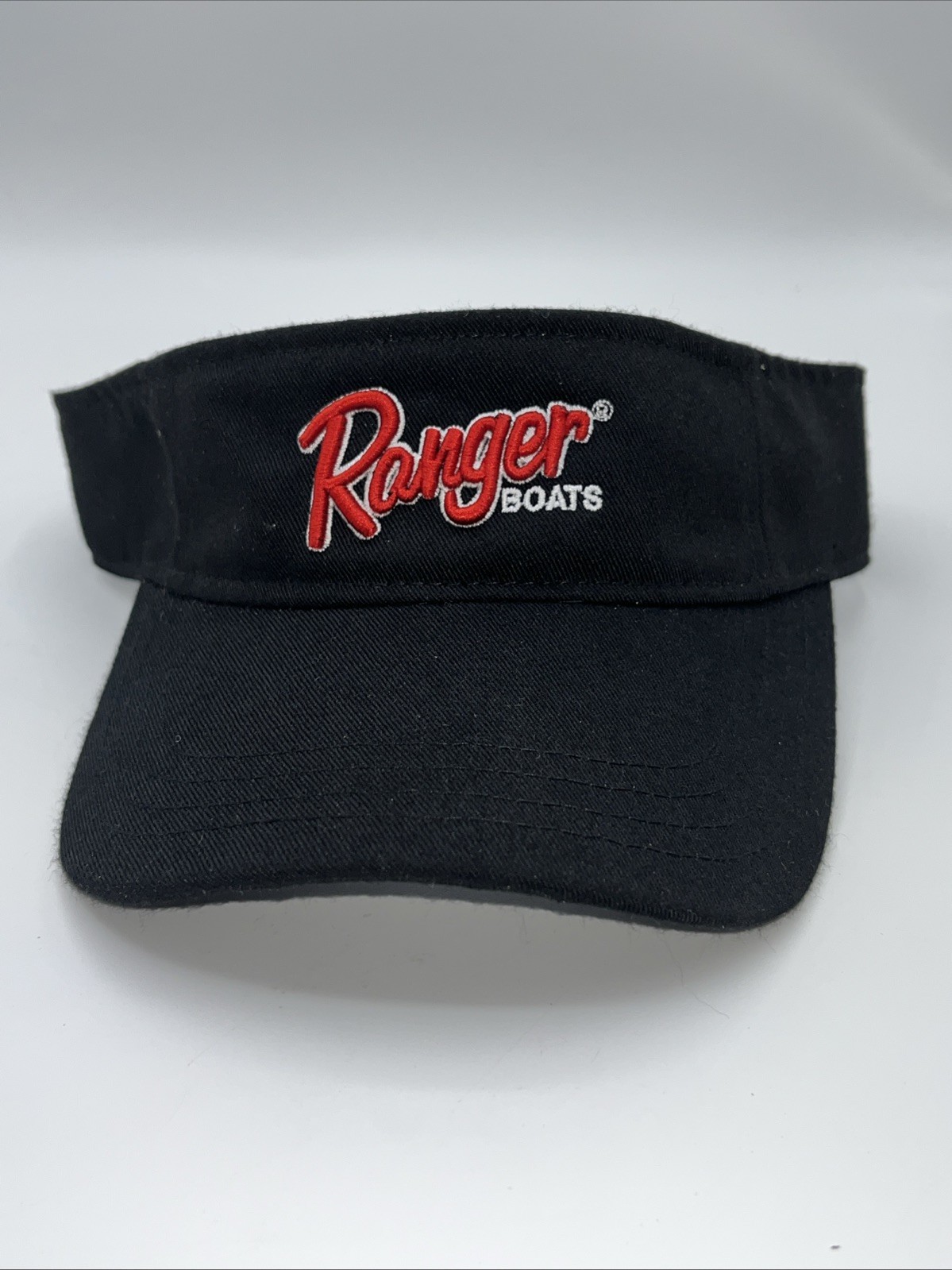 Ranger Boats Fishing Visor Hat Cap Embroidered- Adjustable BLACK NEW NWT