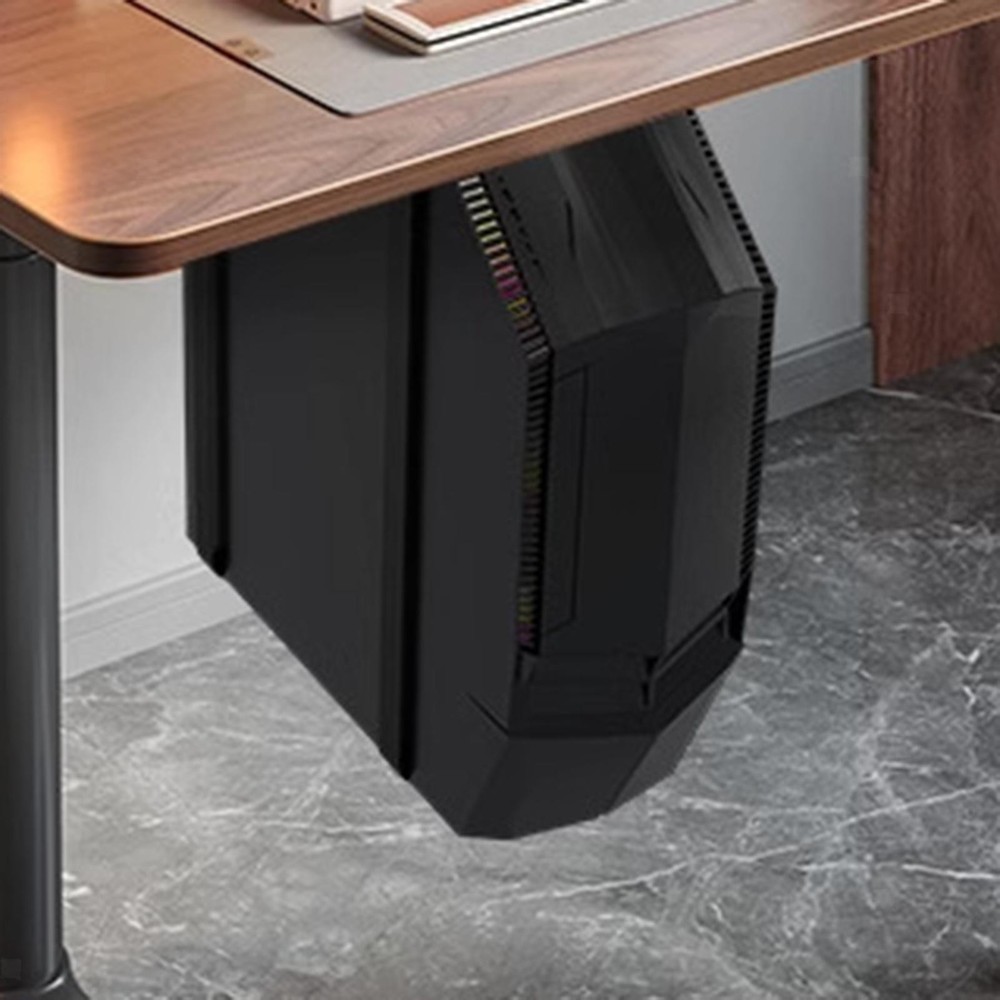 Under Desk PC Mount Adjustable Straps Universal Computer Case Carrier Hanger