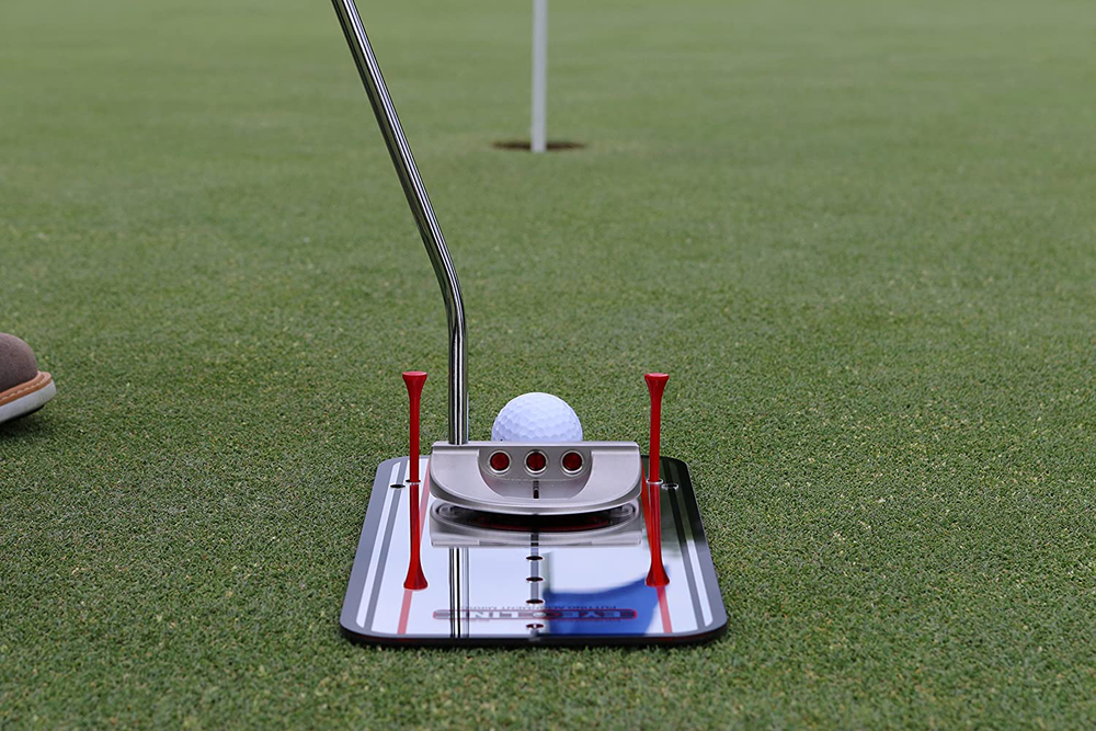 EyeLine Golf Putting Alignment Mirror, Portable Practice Putting Trainer, Mirror